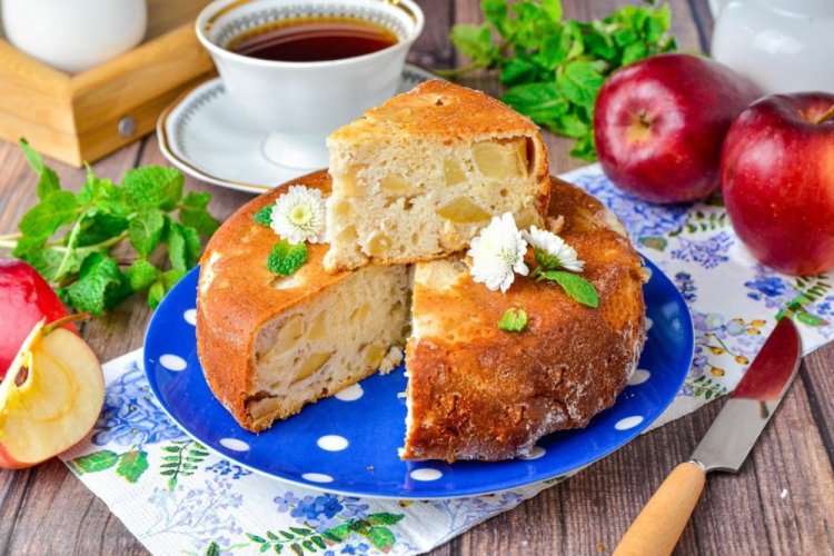 Healthy Apple Charlotte with Rice Flour