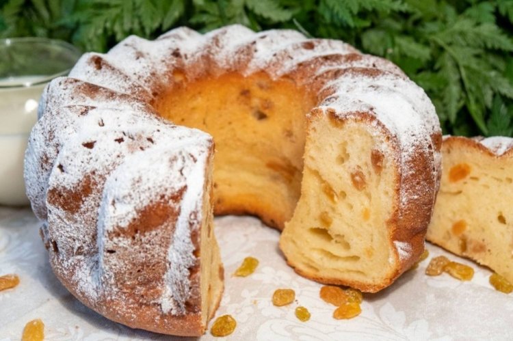 Cottage Cheese Muffin with Raisins
