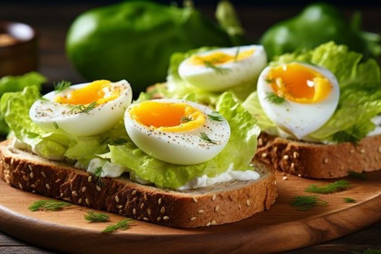 Toasts with Quail Eggs and Parmesan