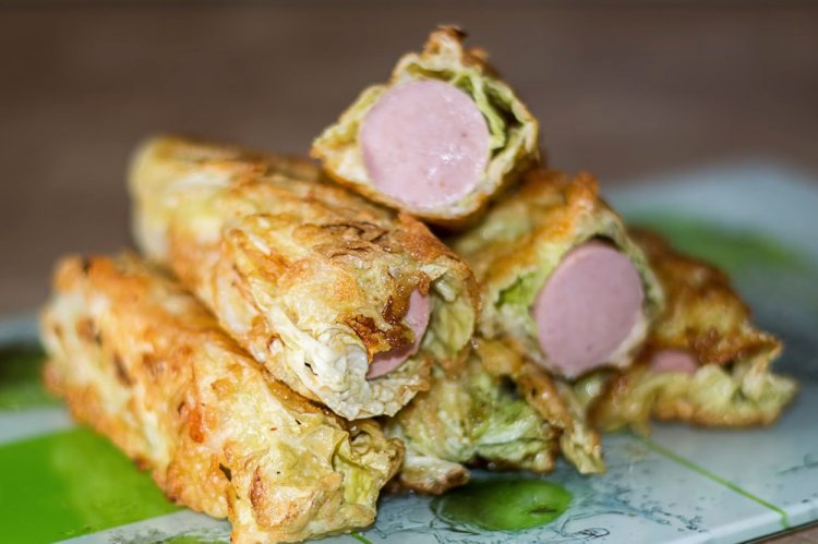 Sausages in Cabbage