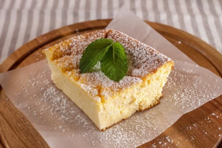 Pudín de requesón con leche condensada