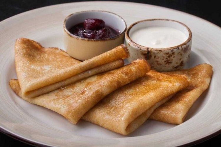 Tortitas con leche condensada