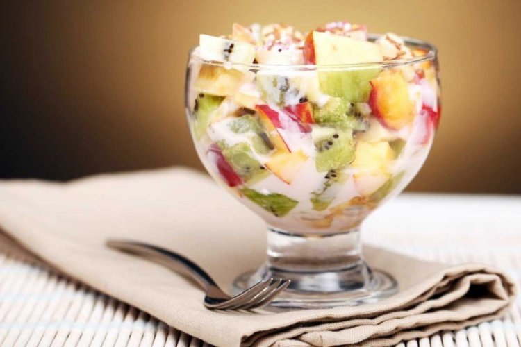 Fruit Salad with Kefir