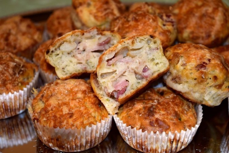 Savory Kefir Muffins with Sausage