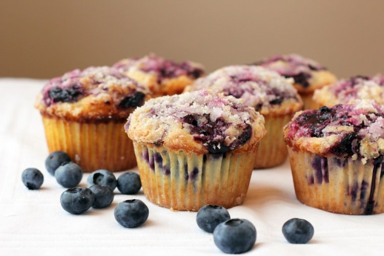 Blueberry Kefir Muffins
