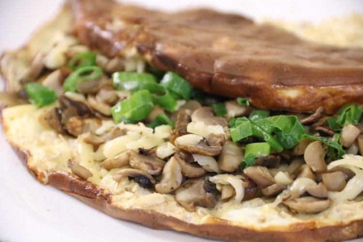 Mushroom Filling for Oat Pancakes