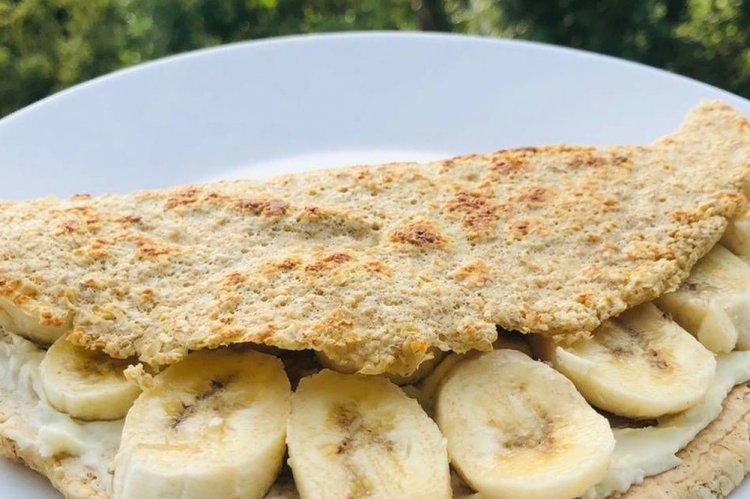 Oatmeal Pancake with Oat Flour and Banana