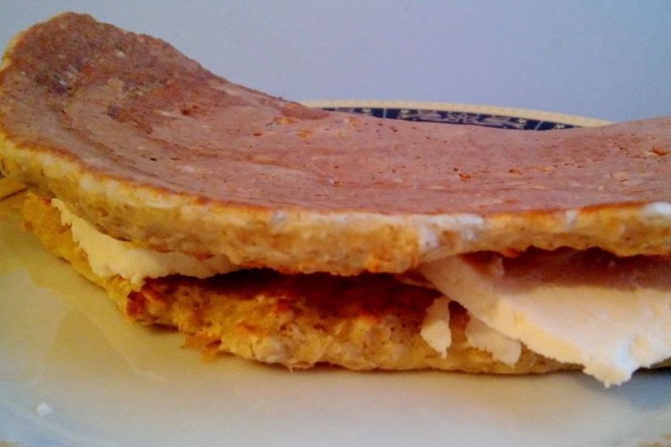 Oatmeal Pancake with Adyghe Cheese