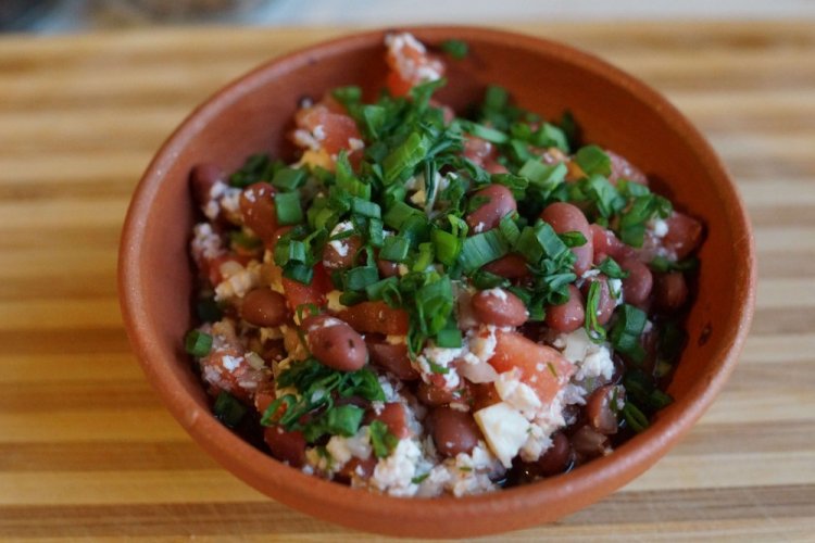 Tofu and Bean Salad