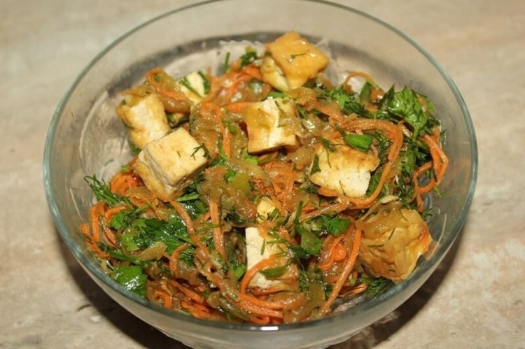 Korean Carrot and Tofu Salad