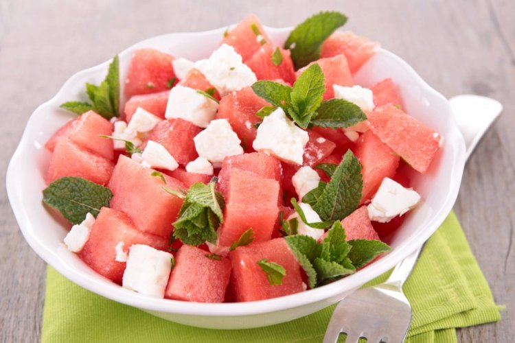 Watermelon with Feta