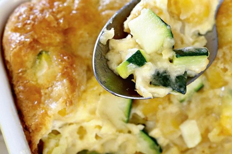 Corn and Zucchini Pudding
