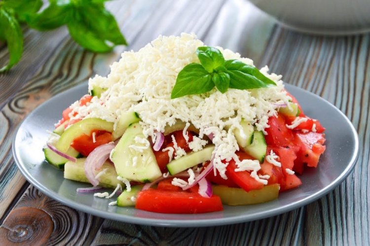 Shopska Salad with Mayonnaise