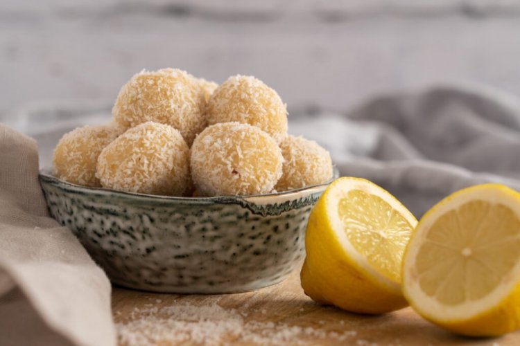 Bombones saludables de limón y anacardos