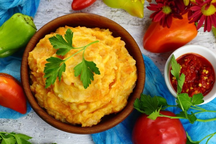 Potato and Carrot Puree