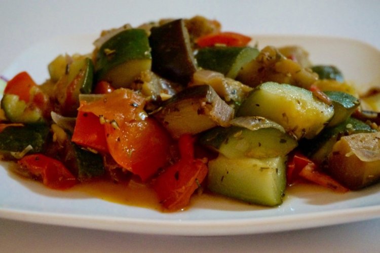 Zucchini with Eggplant