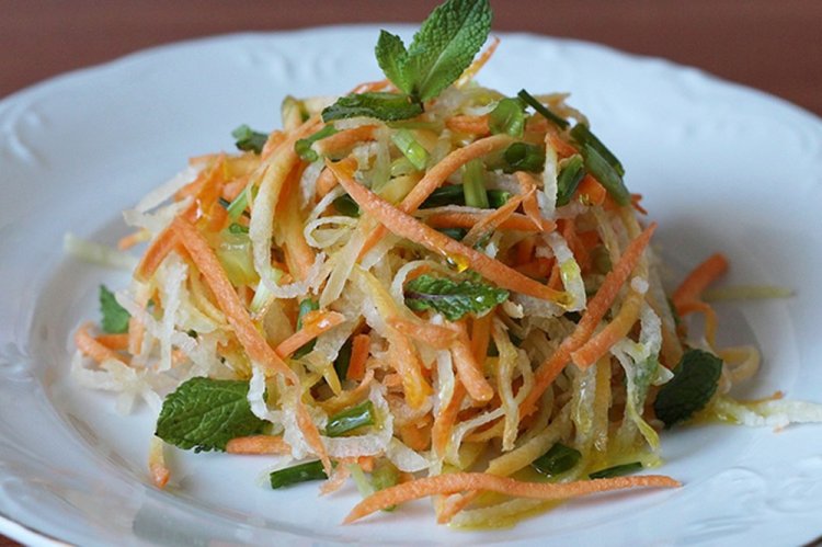Turnip and Green Radish Salad