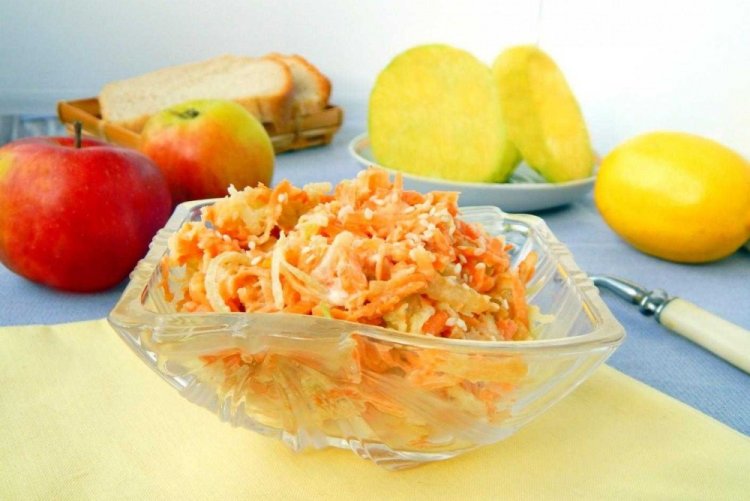 Turnip Salad with Apple