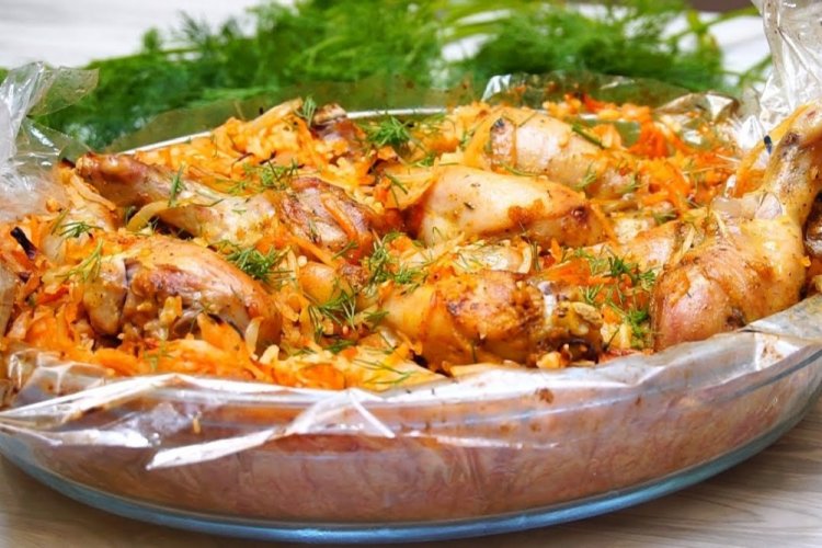 Chicken with Rice in a Roasting Bag