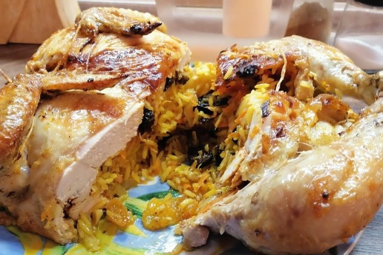 Chicken with Rice and Prunes in the Oven