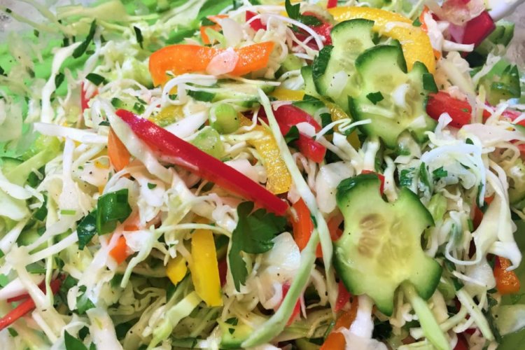 Vegetable Salad with Apple Cider Vinegar