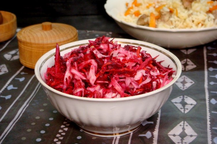 Sauerkraut and Beet Salad