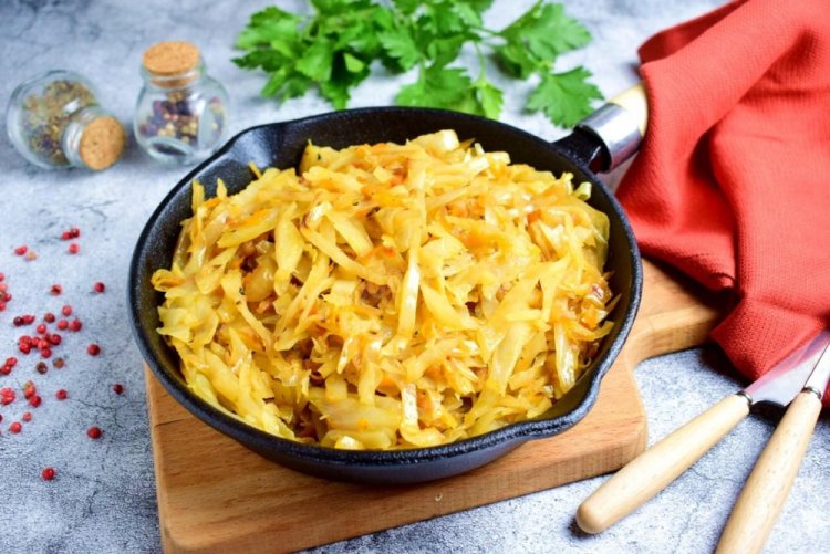 Pan-Fried Cabbage