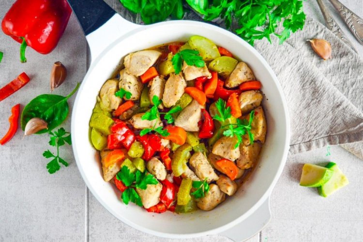 Stewed Turkey with Vegetables