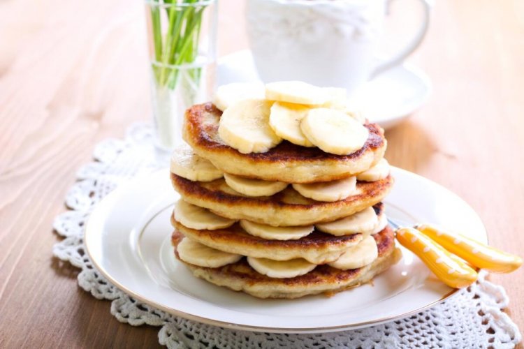 Tortitas de plátano veganas