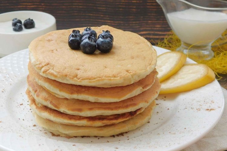 Tortitas de plátano con kéfir