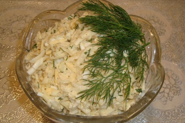 Tupinambo en crema agria
