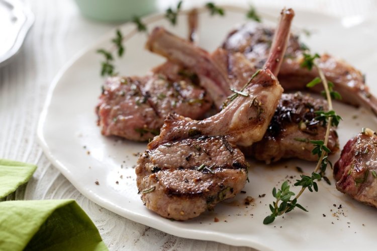 Lamb on a Grill Pan