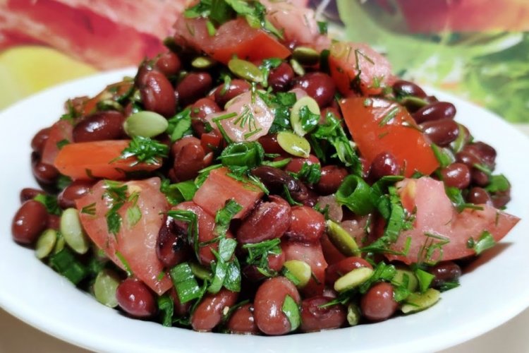 Bean and Microgreen Salad