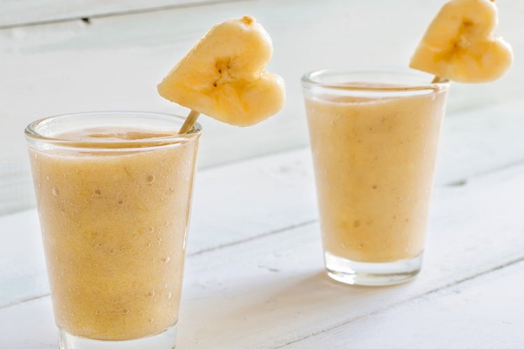 Batido de plátano y helado