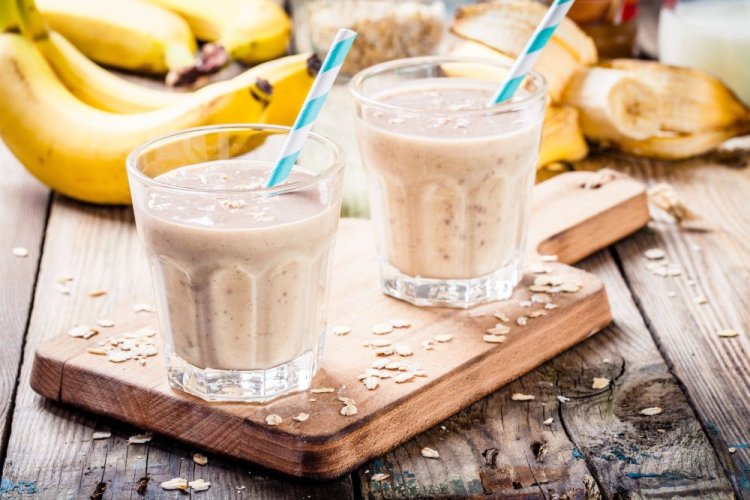 Batido de plátano y avena