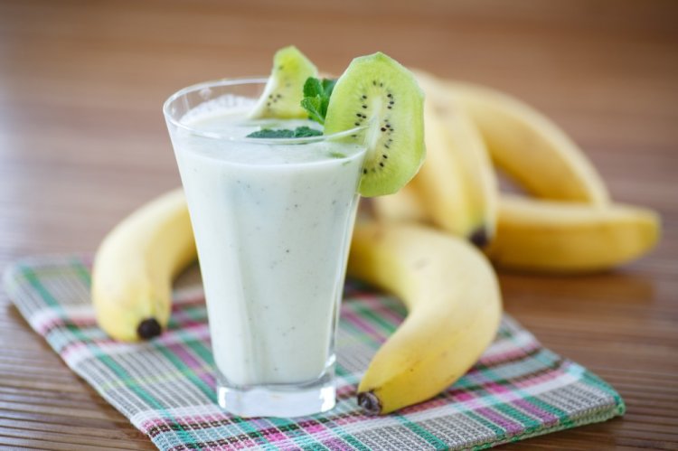 Batido de plátano y kiwi