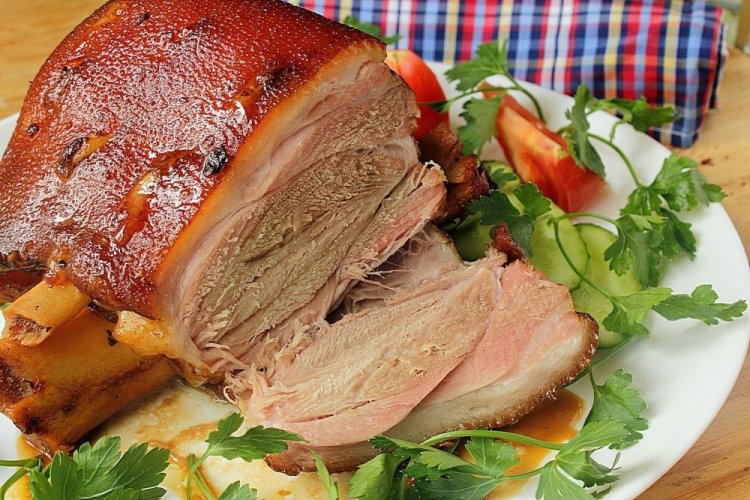 Pork Knuckle in Beer in a Multicooker