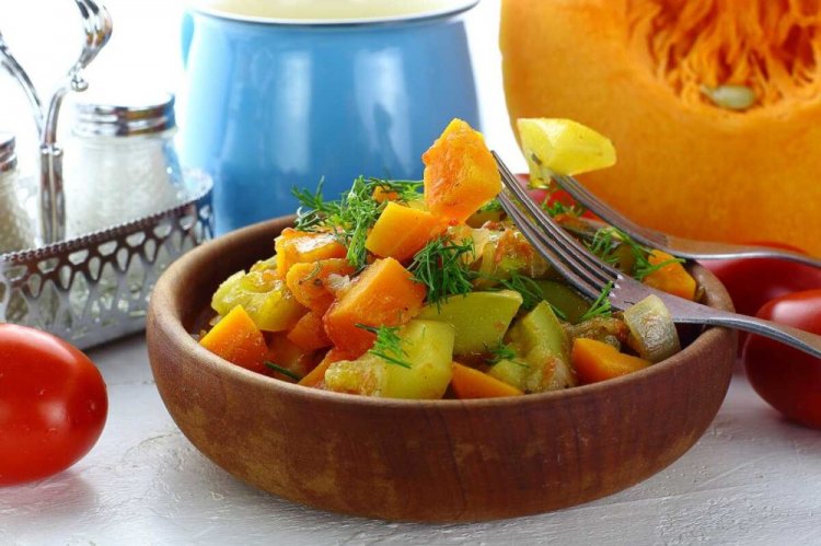 Baked Pumpkin with Vegetables