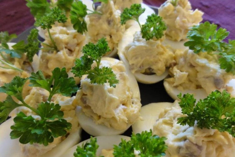 Deviled Eggs with Herring