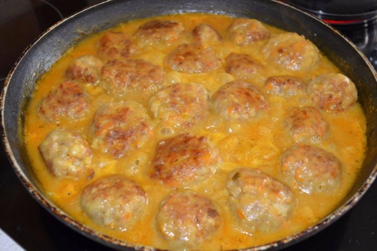 Meatball Hedgehogs in Cream Sauce