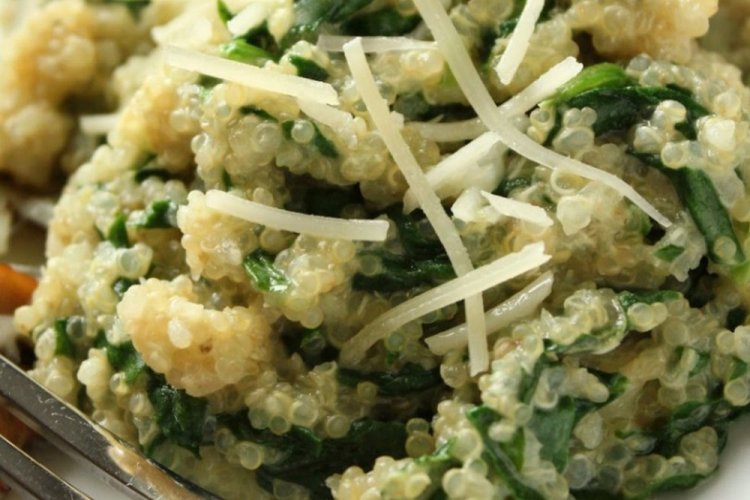 Quinoa with Spinach