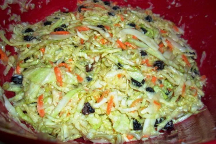 Napa Cabbage and Dried Fruit Salad
