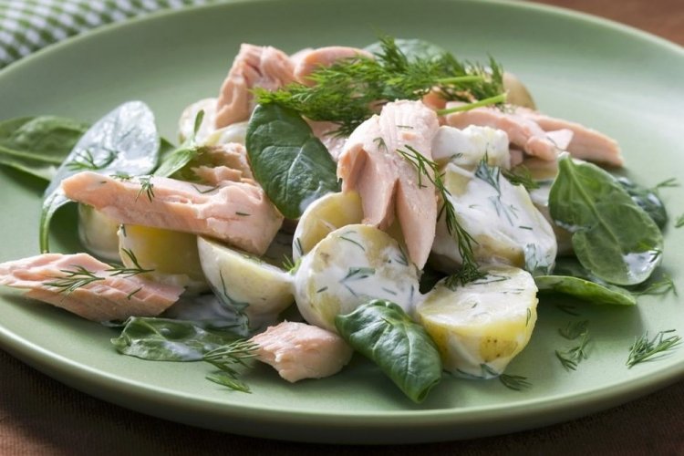 Potato and Salmon Salad