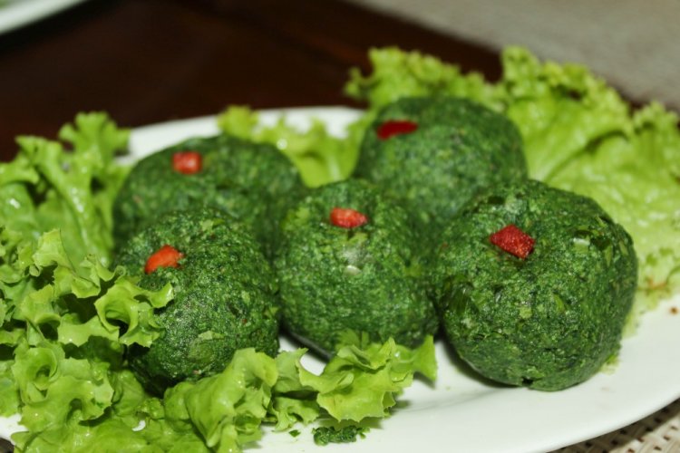 Broccoli, Spinach, and Sorrel Pkhali