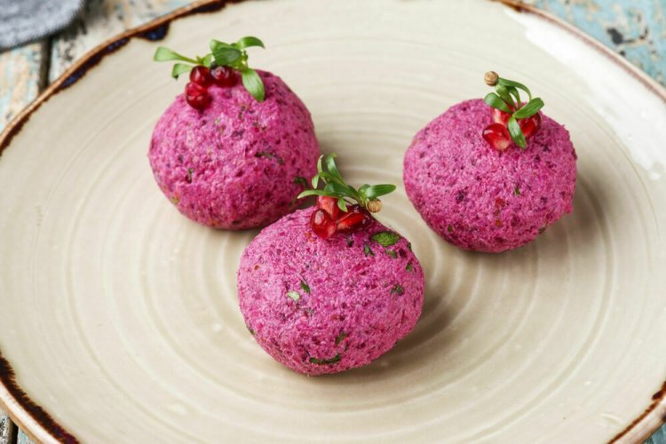 Spicy Beetroot Pkhali with Chili Pepper