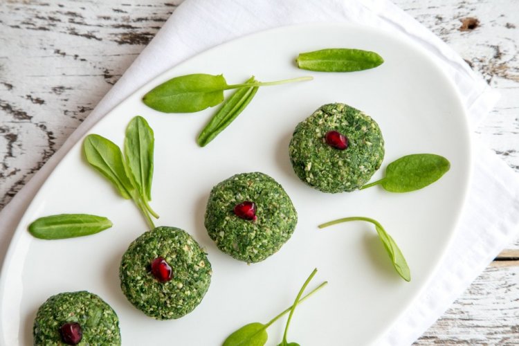 Beet Greens and Herb Pkhali