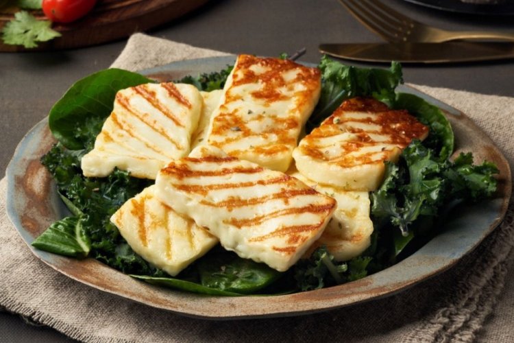 Halloumi on a Grill Pan