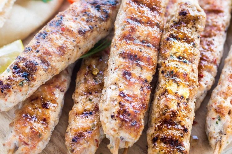 Lulya Kebab on a Grill Pan