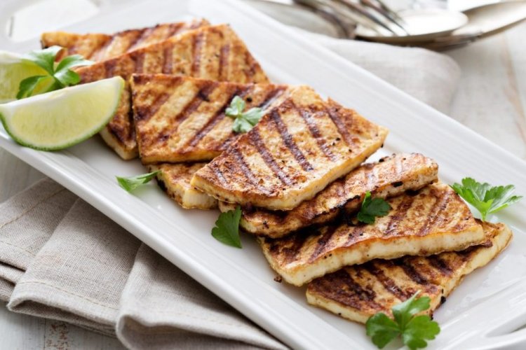 Tofu on a Grill Pan
