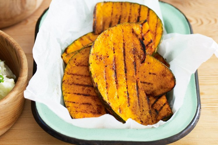 Pumpkin on a Grill Pan
